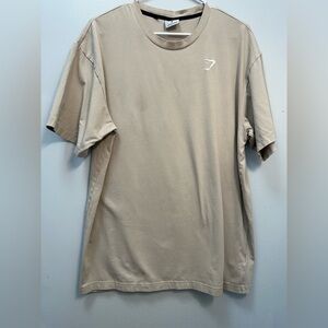 Gymshark Light Tan Short Sleeve Tee